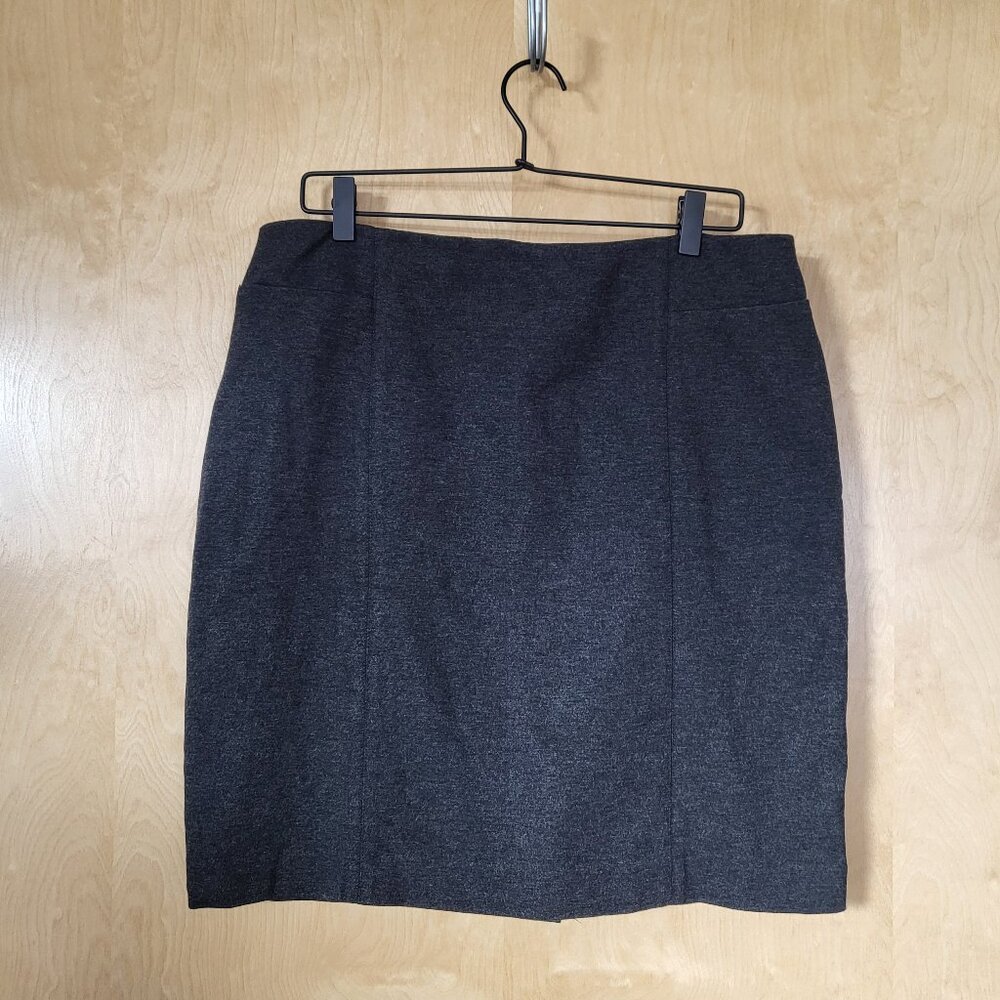 J. Jill Ponte Pencil Skirt Gray Size Medium